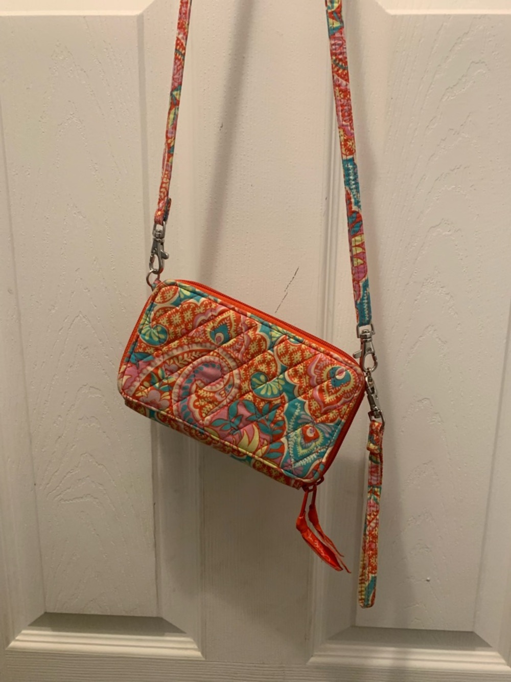 Vera Bradley Coral Multi Quilted Crossbody